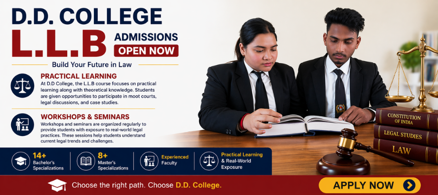 L.L.B Course Admissions Open Now in Dehradun